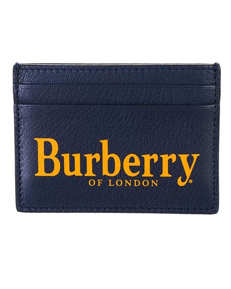 burberry blue leather cardholder|Burberry card holder clearance.